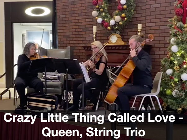 Crazy Little Thing Called Love Violin Viola Cello Trio