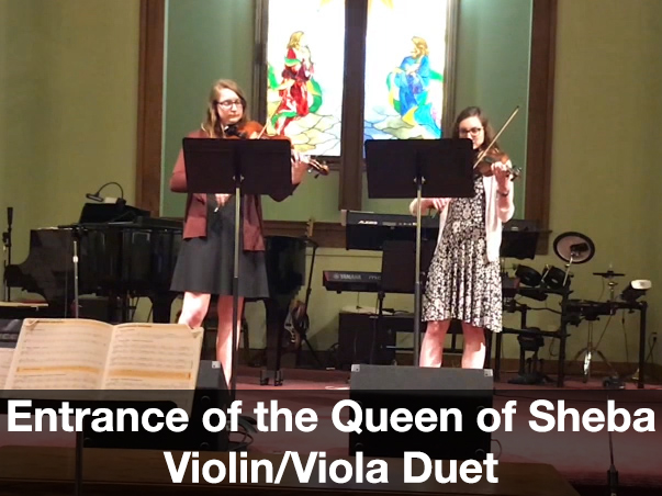 Entrance of the Queen of Sheba Violin Viola Duet